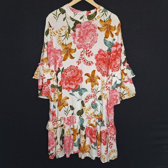 Petal + Pup Dresses & Skirts - 💙 Petal +Pup Floral Soft Tiered Midi Dress Size XL Vacation Formal Comfy Casual
